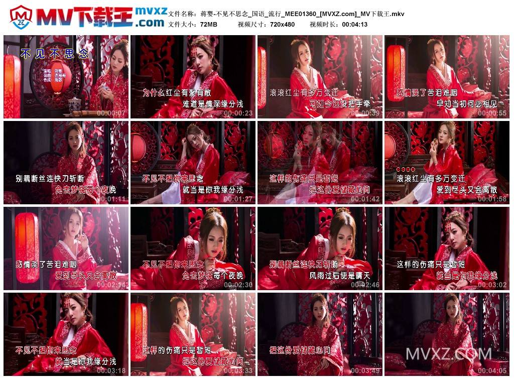 蒋婴-不见不思念_国语_流行_MEE01360